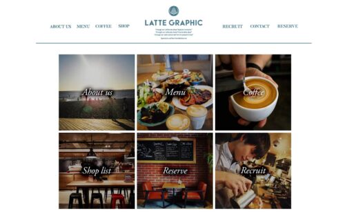 LATTE GRAPHIC 自由が丘店公式HPのキャプチャ